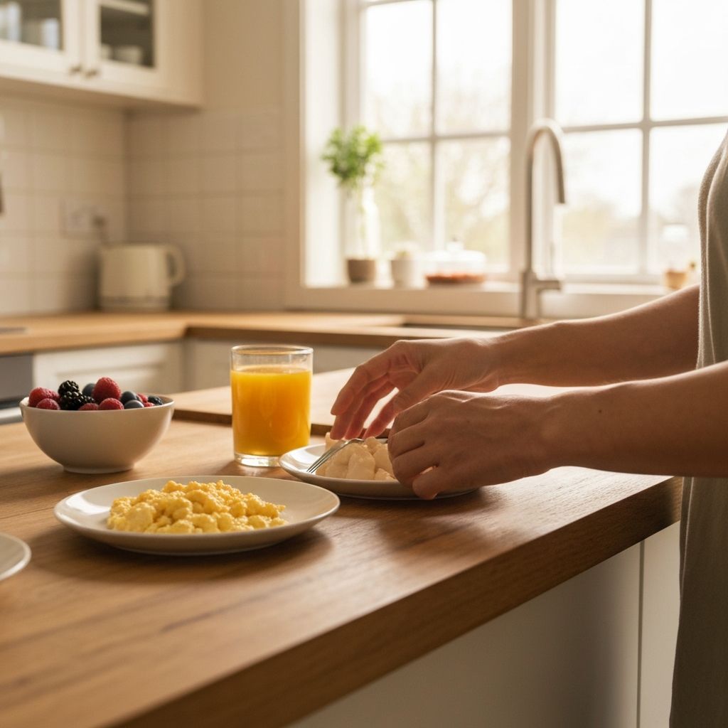 Morning breakfast scene